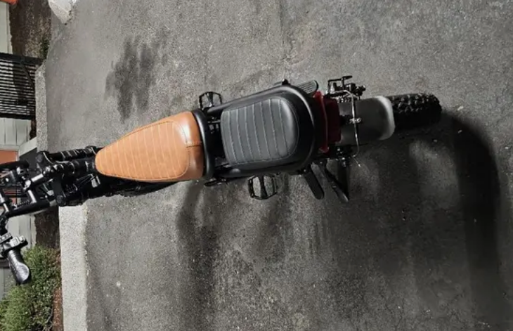 Bike on gravel path